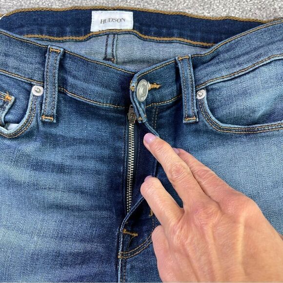 Hudson Krista Jeans Women’s 28* Blue Dark Wash Super Skinny Slim Fit Mid-Rise - Picture 2 of 15